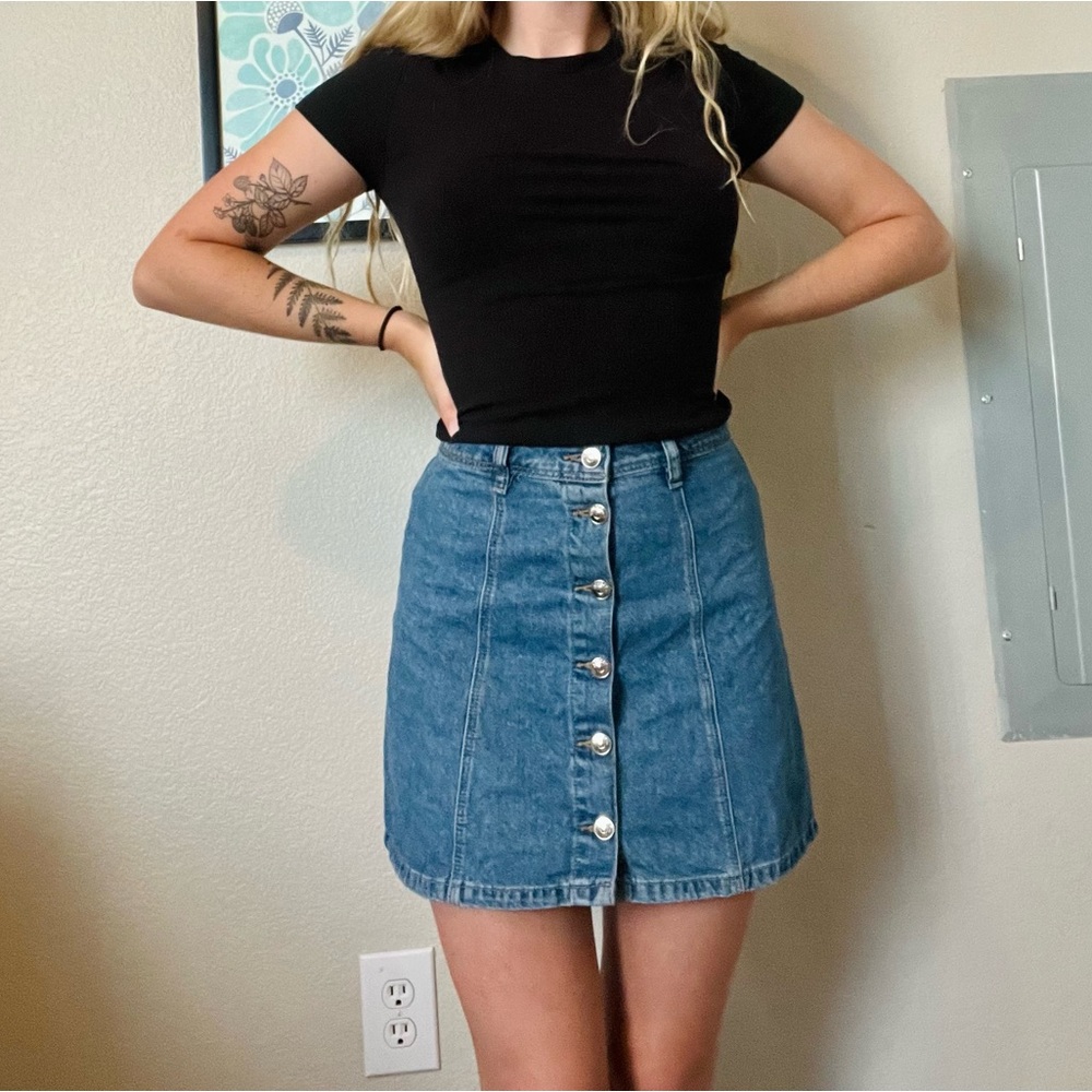 H&M denim skirt